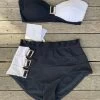 Jet -White Label Black White Bandeau & High Waist Pant