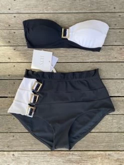 Jet -White Label Black White Bandeau & High Waist Pant