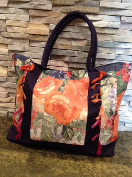 Jets-Brocade Tote Bag 3 Jets-Brocade Tote Bag