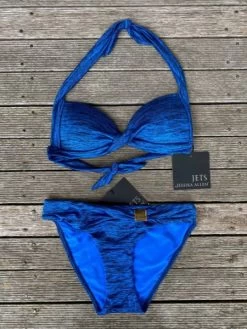 Jets-Melange 50s Moulded Wrap Halter Top & Asymmetrical Pant