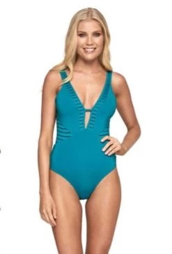 Jets-Parallels Plunge Tab Front One Piece J10354
