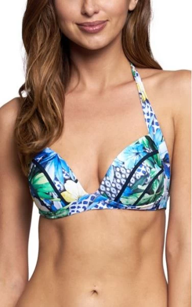 Jets-Sublime 50s Piped Moulded Halter Top