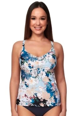 Monte & Lou- Retro Tokyo Rouched Front Singlet