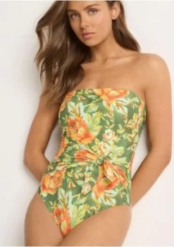 Monte & Lou-Essence Scarf Tie Bandeau One Piece