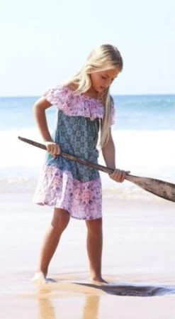 Platypus- Girls Secret Garden Ruffle Sundress