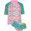 Platypus-Girls Secret Garden UPF50+ Short Sleeve Sunshirt & Bow Pant