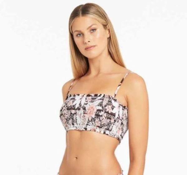 Sea Level-Tamarin Shirred Bandeau Top