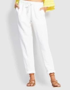 Seafolly- Beach Edit Linen Blend Beach Pants