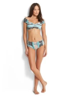 Seafolly-Moroccan Moon Off The Shoulder Bandeau Top