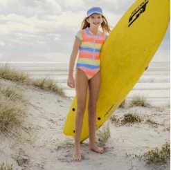 Snapper Rock- Girls Good Vibes SS Surfsuit