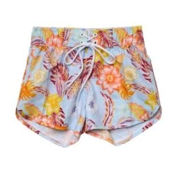 Snapper Rock-Girls Boho Tropical Sustainable Board Shorts