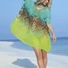 Sunflair- Turquoise Lightness Kaftan -Swimwear Promotion Store sunflair turquoise lightness kaftan 12485 600