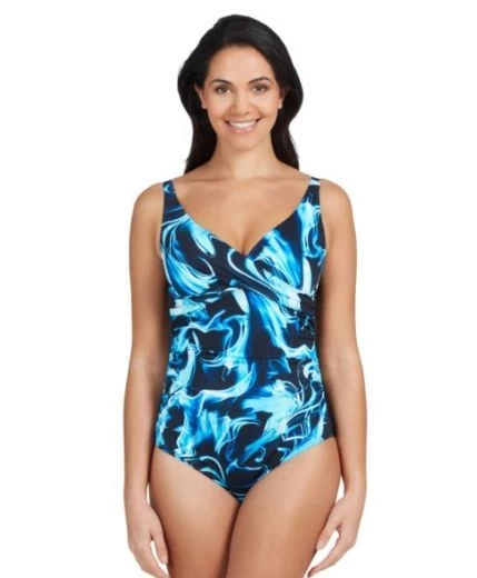 Zoggs- Ocean Smoke Mystery Classic Back 1pce 3 Zoggs- Ocean Smoke Mystery Classic Back 1pce