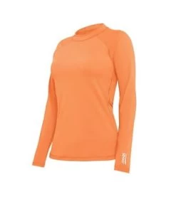 Zoggs-Womens Orange Sunshine Long Sleeve Sun Top